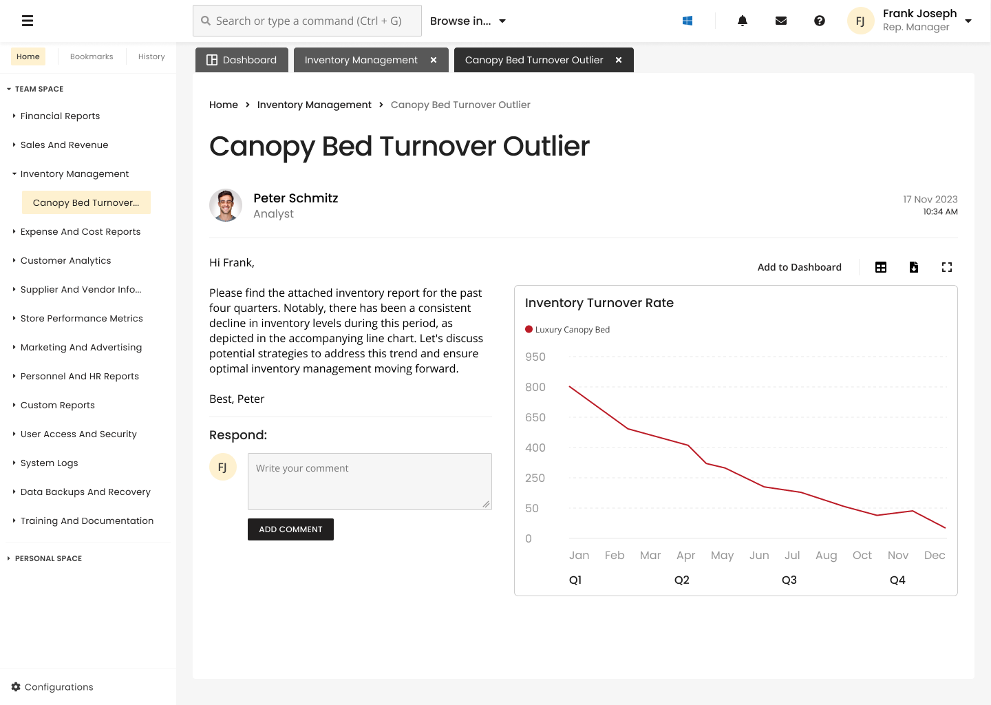 Enterprise Software Report page - AUX